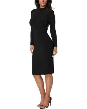 Bebe Low Back Midi Dress - Black