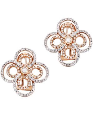 Diana M. Jewels Fine Jewelry 14k Two-tone 1.19 Ct. Tw. Diamond Earrings - White