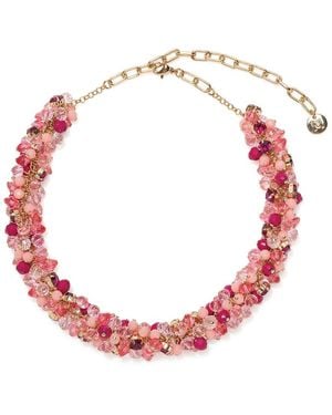 Carolina Herrera Cz Cluster Donut Necklace - Pink