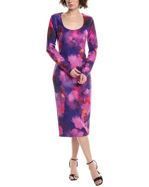 Black Halo Naylah Midi Dress - Purple