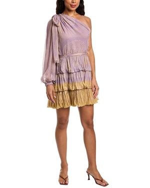 Ulla Johnson Leah Silk Mini Dress - Purple