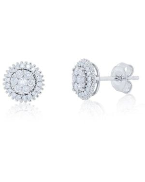 Diana M. Jewels 14k 0.43 Ct. Tw. Diamond Earrings - White