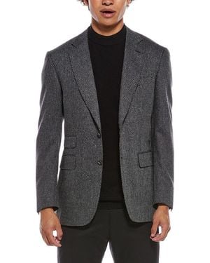 Canali Wool & Cashmere-Blend Blazer - Gray