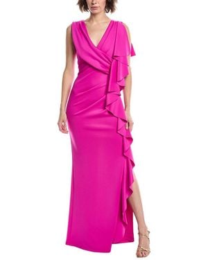 Black Halo Morwen Scuba Gown - Pink