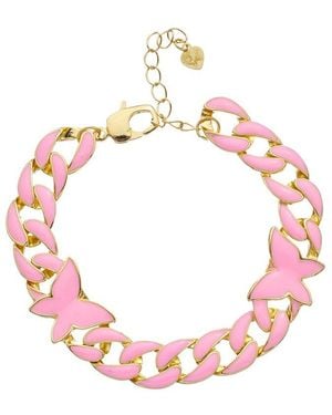 Juvell 18K Plated Bangle Bracelet - Pink