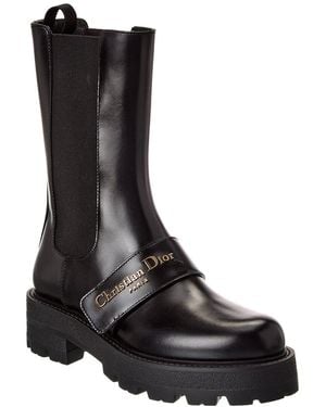 Dior D-Quest Leather Boot - Black