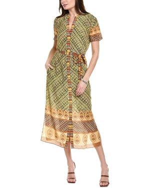 Saloni Silk Maxi Dress - Metallic
