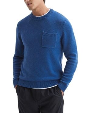 Reiss Stratford Chunky Pocket Top - Blue