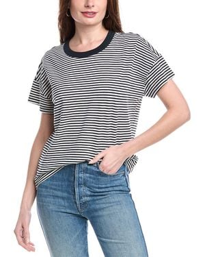 Splendid Astrid Linen-Blend T-Shirt - Blue