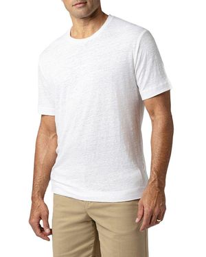 Robert Talbott Davis Linen Jersey T-Shirt - White