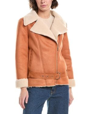 Pascale La Mode Fleece Coat - Orange