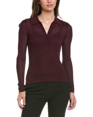 Generation Love Channah Heart Silk-blend Sweater - Purple