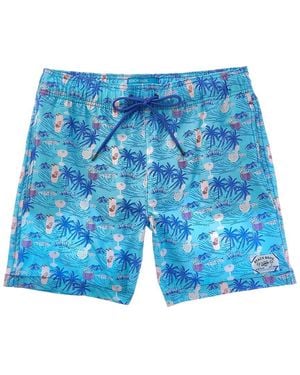 Beach Bros Beach Drinks Swim Trunk - Blue