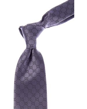 Gucci Purple GG Silk Tie