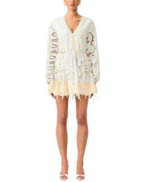 Elliatt Megan Long Sleeve Mini Dress - White
