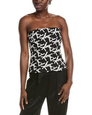 Akris Lace Silk-lined Top - Black