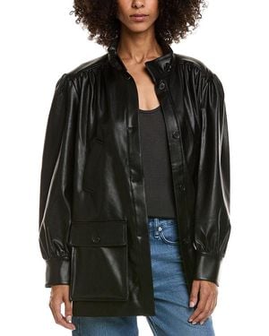 Bardot Clements Vegan Leather Jacket - Black