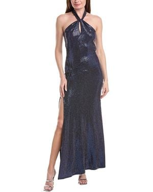Issue New York Sequin Maxi Dress - Blue