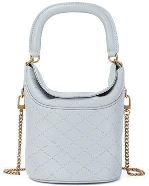 Tiffany & Fred Paris Quilted & Structured Top-Handle Shoulder Bag - White