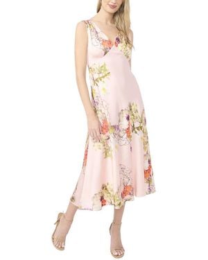 Ted Baker Alina Plunge Maxi Dress - Pink