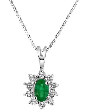 LEVARON 14K 0.15 Ct. Tw. Diamond Necklace - Metallic