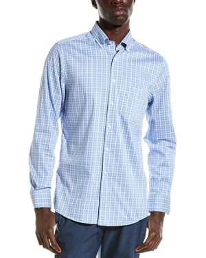 Scott Barber Performance Check Shirt - Blue