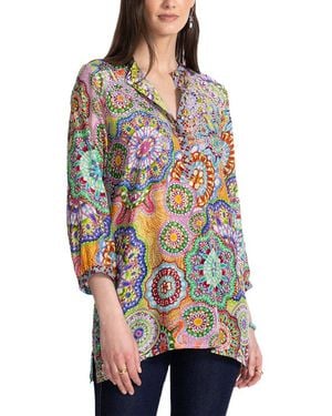 Johnny Was Leena Silk Tunic - Red