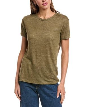 Officine Generale Officine Generale Lara Linen T-shirt - Green