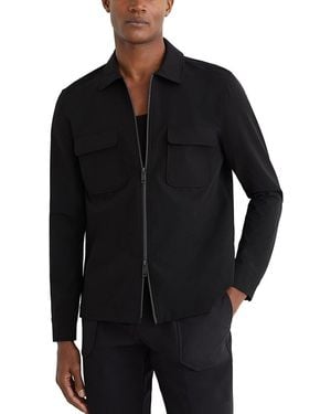 Reiss Ascend Technical Overshirt Casual Shirt - Black