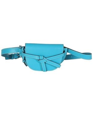 Loewe Blue Leather Mini Gate Belt Bag (authentic Pre-loved)