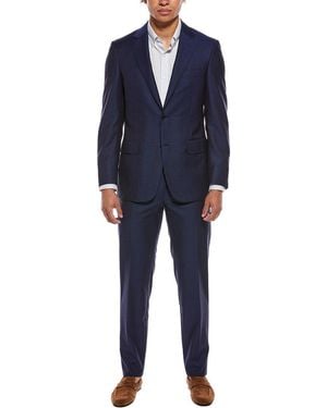 Canali 2Pc Wool & Mohair-Blend Suit - Blue