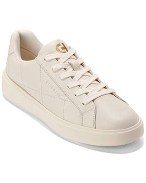 Cole Haan Grand Crosscourt Daily Leather Trainer - Natural