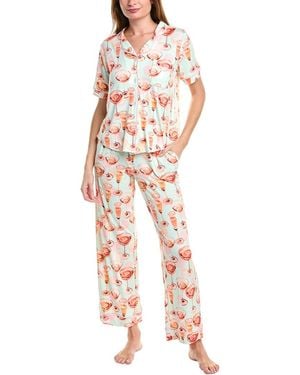 Room Service Pjs Store 2pc Vienna Pyjama Set - White