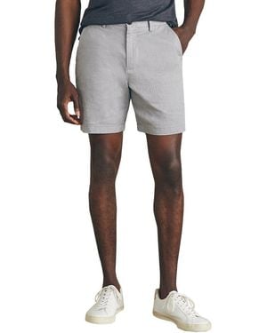 Faherty Movement Flex Linen-Blend Short - Grey