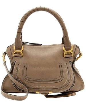 Chloé Chloe Marcie Medium Satchel (authentic Pre-loved) - Brown