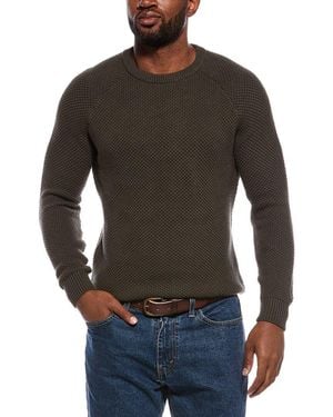 The Normal Brand Moss Stitch Crewneck Jumper - Black