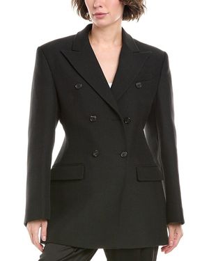 Michael Kors Sculpted Wool-Blend Blazer - Black
