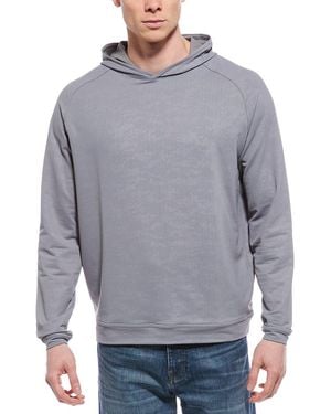 Peter Millar Pine Camo Performance Hoodie - Grey