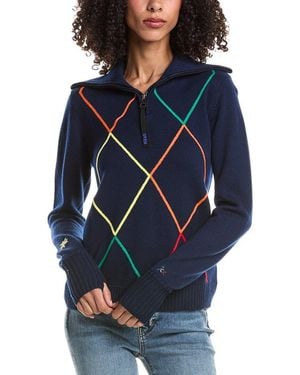 Rossignol Wool 1/2-zip Pullover - Blue