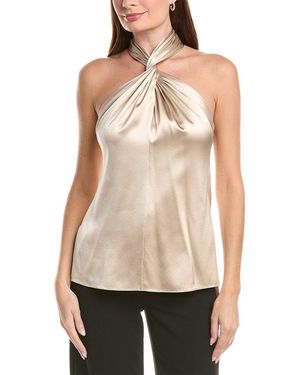Adam Lippes Thalia Silk Top - Natural