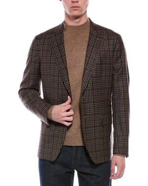 Isaia Wool Jacket - Brown