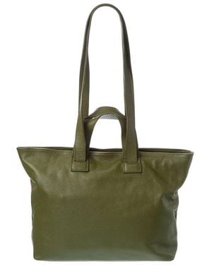 Persaman New York Adelaide Leather Tote - Green