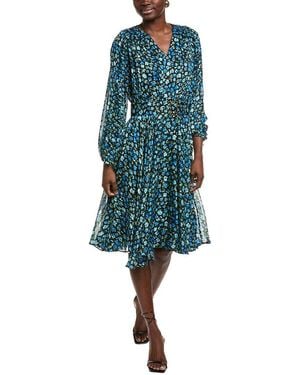 Tahari The Annika Midi Dress - Blue