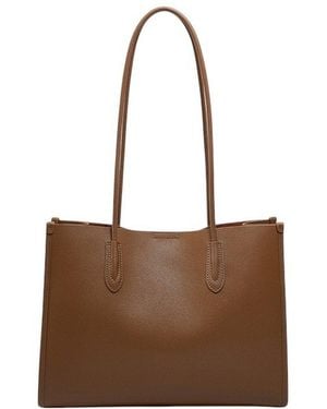 Adele Berto Leather Shoulder Bag - Brown