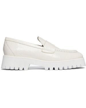 Frēda Salvador Hana Leather Loafer - White