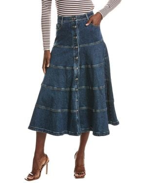 Cinq À Sept Wilhelmina A-Line Skirt - Blue
