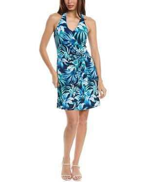 Tommy Bahama Clara Legendary Leaves Mini Dress - Blue