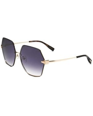Trussardi Str452Fl 04Bs 62Mm Sunglasses - Blue