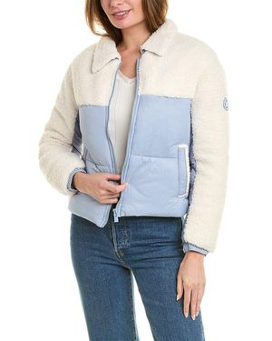 Hurley Chelsea Cropped Quilted Jacket - Blue