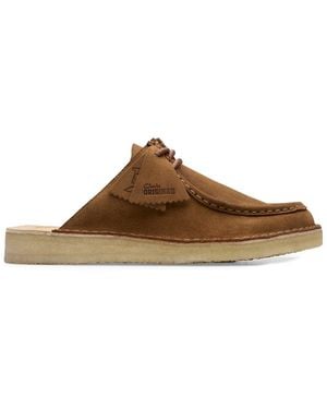 Clarks Dsrtnomad Suede Mule - Brown